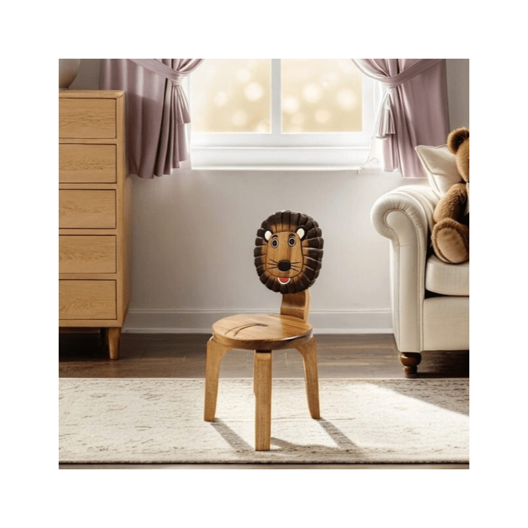 Lion Wooden Chair