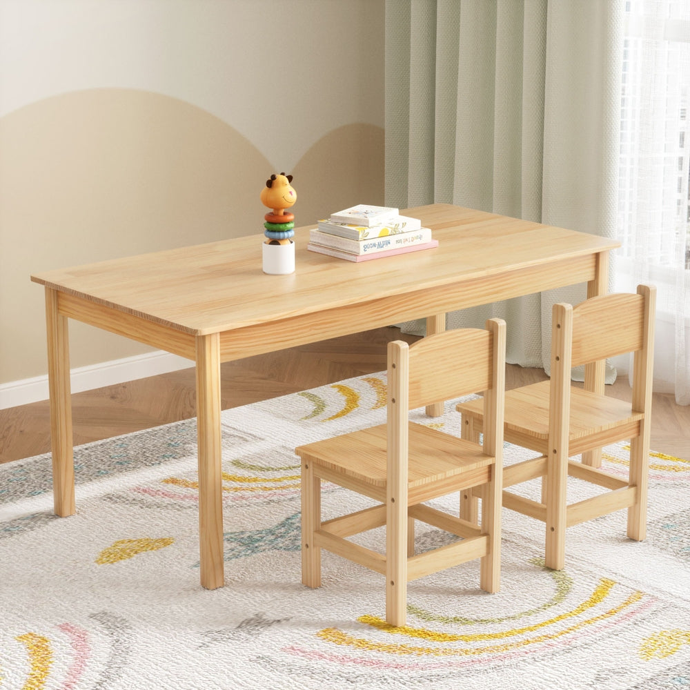 Wooden table and chairs set 