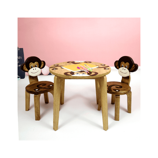 Monkey Wooden Table